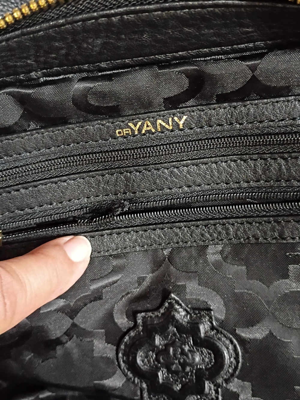 Yani Leather Satchel Handbag with Gold Hardware - - Picture 10 of 14